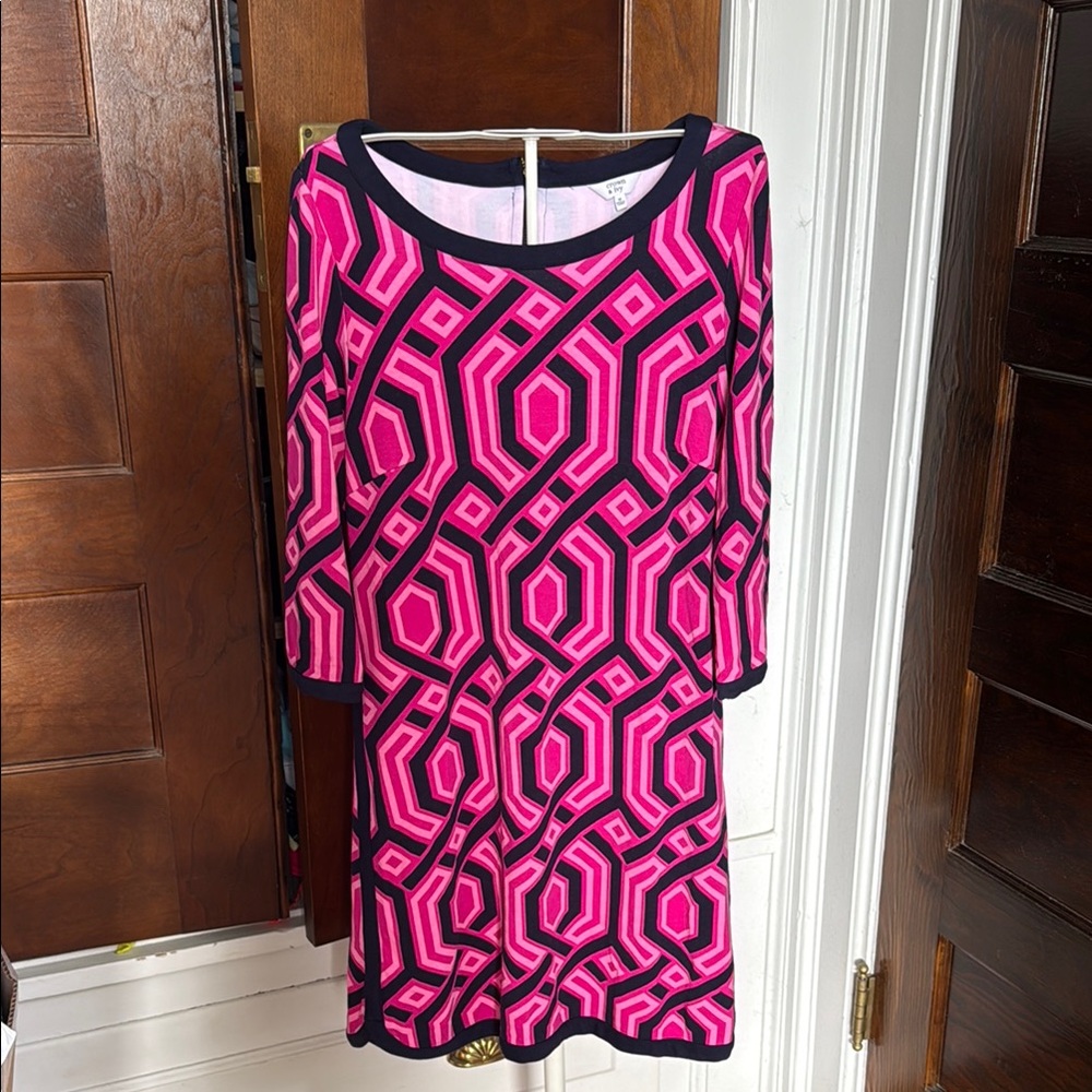 Crown & Ivy Pink and Black Sheath Dress‎ - worn twice